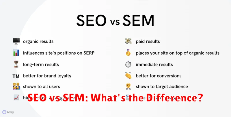 SEO vs SEM: What's the Difference?